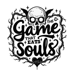 halloween skull game SVG PNG design with bold lettering