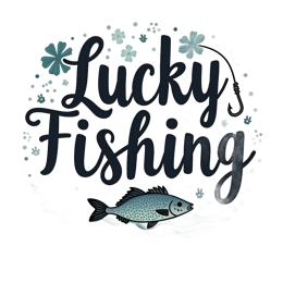 illustration lucky SVG PNG design with bold lettering, green and blue floral elements