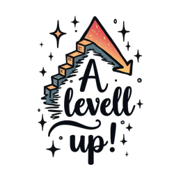 level up graphics SVG PNG design with bold lettering