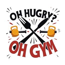 gym food hungry shirt SVG PNG design with bold lettering