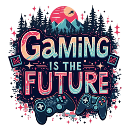 gaming future SVG PNG design with bold lettering