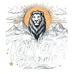 tame lion shirt SVG PNG design with bold lettering, an uplifting message