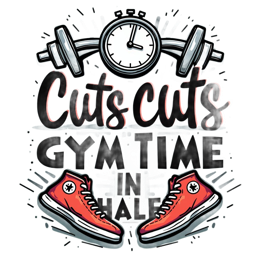gym time equipment SVG PNG design with bold lettering