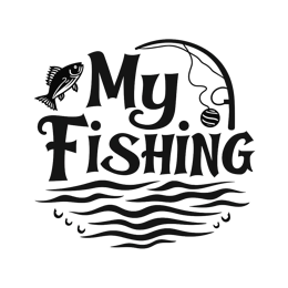 my fishing SVG PNG design with bold lettering