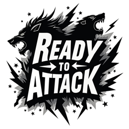 ready to attack SVG PNG design with bold lettering