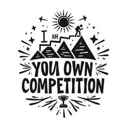 motivation competition SVG PNG design with bold lettering
