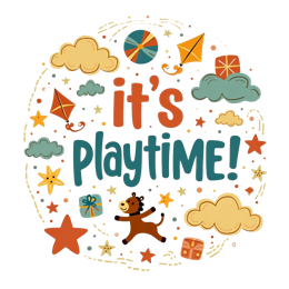 playtime kites SVG PNG design with bold lettering