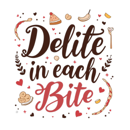 delite snacks sweets SVG PNG design with hand-drawn style