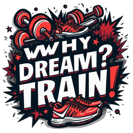 training quote SVG PNG design with bold lettering