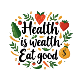 health eatgood SVG PNG design with bold lettering, an uplifting message