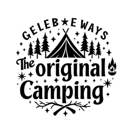 camping outdoor activity SVG PNG design with bold lettering