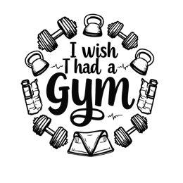 illustration weights workout SVG PNG design with bold lettering