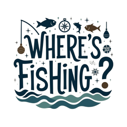 where's fishing SVG PNG design with bold lettering