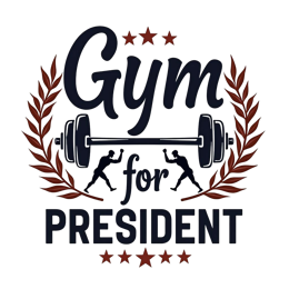 gym president SVG PNG design with bold lettering