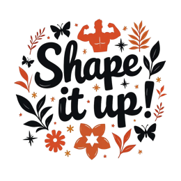 quote flower shapes SVG PNG design with bold lettering, black and orange floral elements
