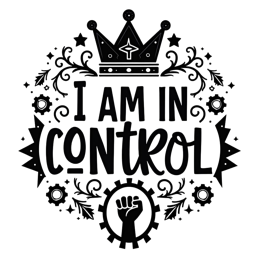 quote control SVG PNG design with bold lettering