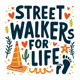 street walkers shirt SVG PNG design with bold lettering