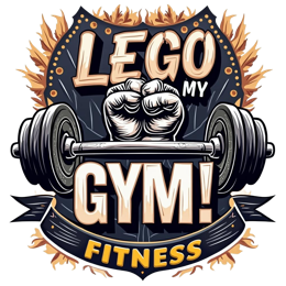 lego gym SVG PNG design with bold lettering