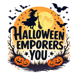 witch SVG PNG design with bold lettering