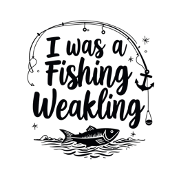 quotes fishing weakling shirt SVG PNG design with bold lettering