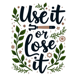 fitness authentication floral SVG PNG design with bold lettering, green floral elements, an uplifting message
