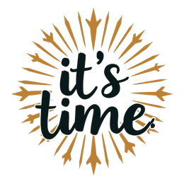 time arrows quote SVG PNG design with bold lettering