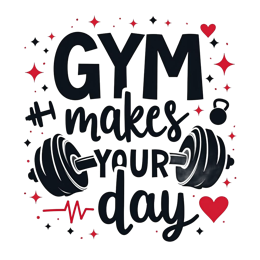 gym motivation quotes shirt SVG PNG design with bold lettering, an uplifting message