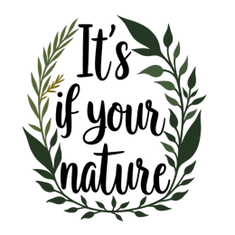 quotes nature wreath SVG PNG design with bold lettering, white and green floral elements