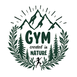 nature gym SVG PNG design with bold lettering, green floral elements