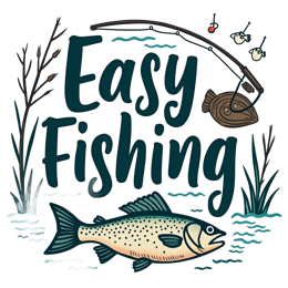easy fishing SVG PNG design with hand-drawn style, bold lettering