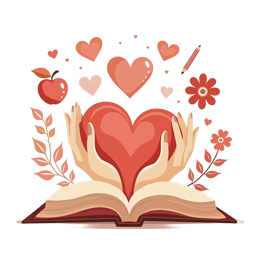 love emotions flower SVG PNG design with pink and red floral elements