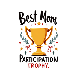 trophy best mom SVG PNG design with bold lettering