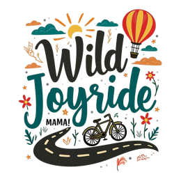 wild joyride SVG PNG design with hand-drawn style, bold lettering, yellow floral elements