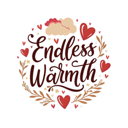 endless warmth SVG PNG design with hand-drawn style