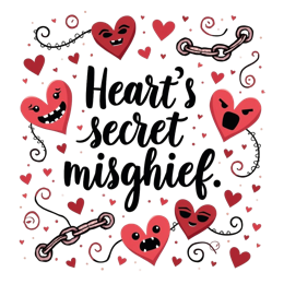 heart mischief SVG PNG design with bold lettering