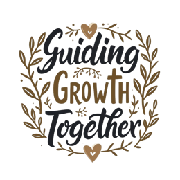 quotes growth SVG PNG design with hand-drawn style, bold lettering, white floral elements
