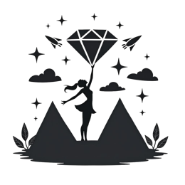 fantasy diamond SVG PNG design with black and white floral elements