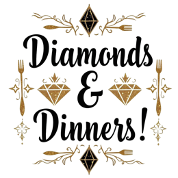 diamonds dinners SVG PNG design