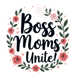 moms flower SVG PNG design with hand-drawn style, bold lettering, white and pink floral elements