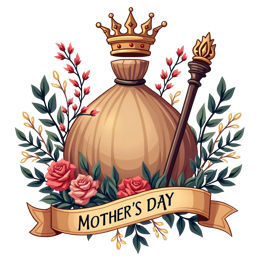 mothersday flora crown SVG PNG design with green floral elements