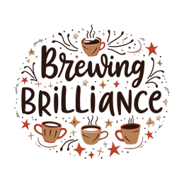 coffee brewing brilliance SVG PNG design with hand-drawn style