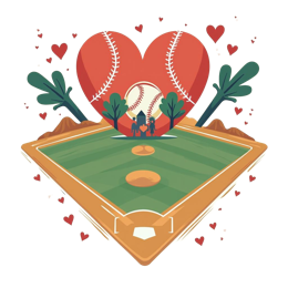 love baseball field SVG PNG design
