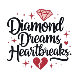 quotes diamonds shirt SVG PNG design with bold lettering