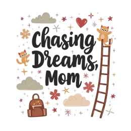 dreams mom SVG PNG design with bold lettering