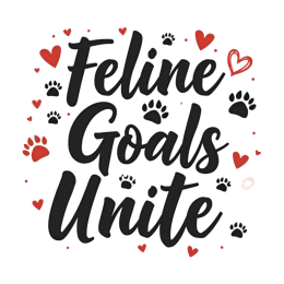 feline goals unite shirt SVG PNG design with bold lettering, an uplifting message