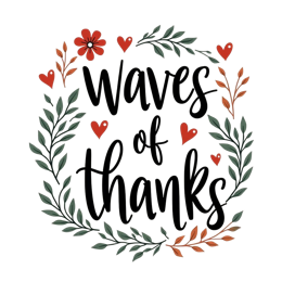 thanks flowerhearts SVG PNG design with hand-drawn style, bold lettering, black and white floral elements