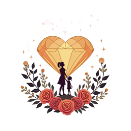 love family flower SVG PNG design with floral elements, an elegant visual style