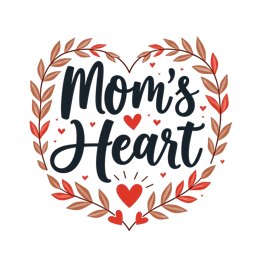 Mom's Heart Shirt Design craft design preview