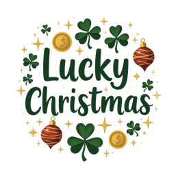 Lucky Christmas Clovers Design craft design preview