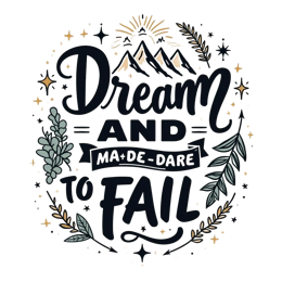 Dream Quote Mountains Design craft design preview